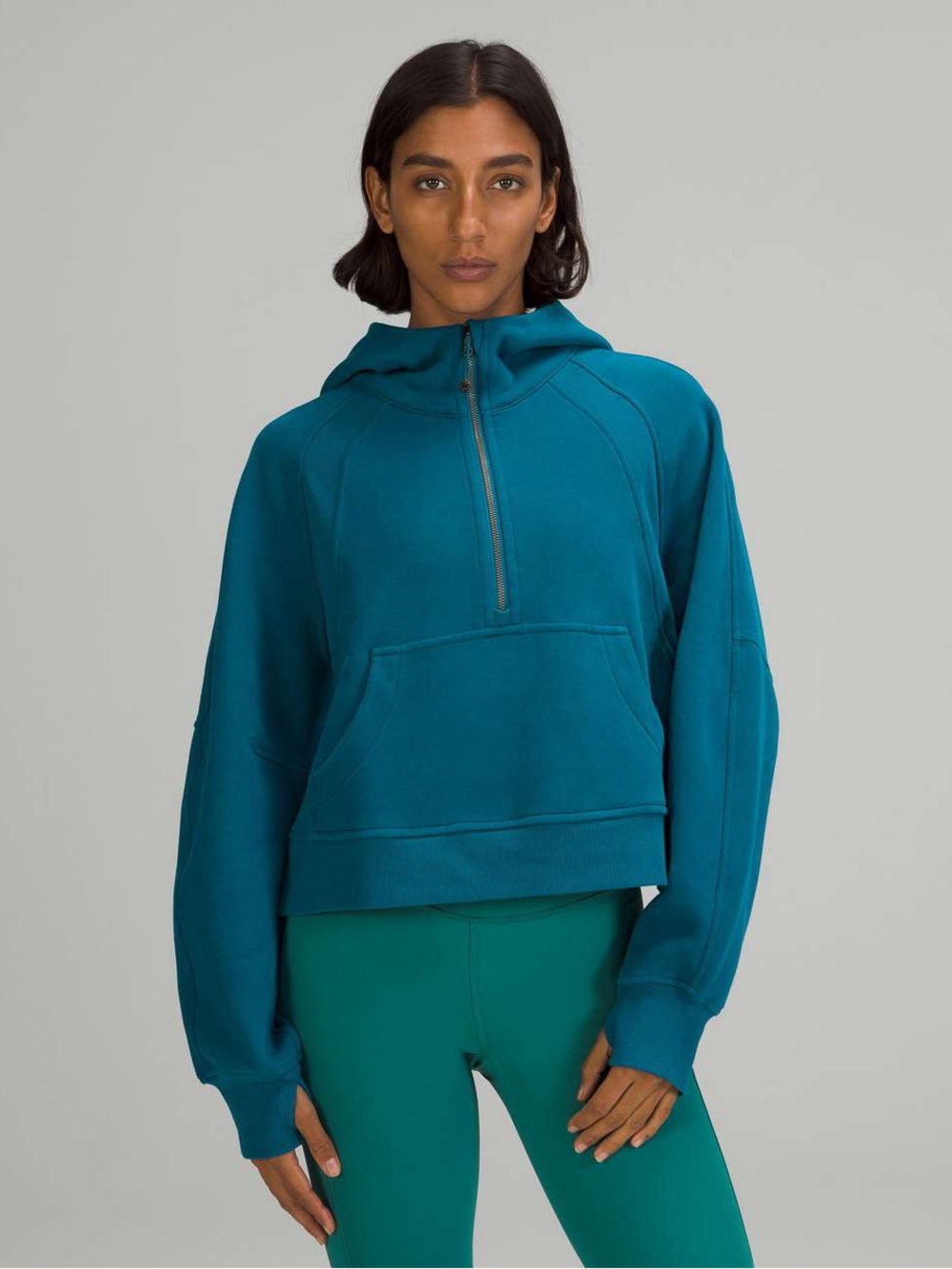 Lululemon Scuba Half Zip Teal